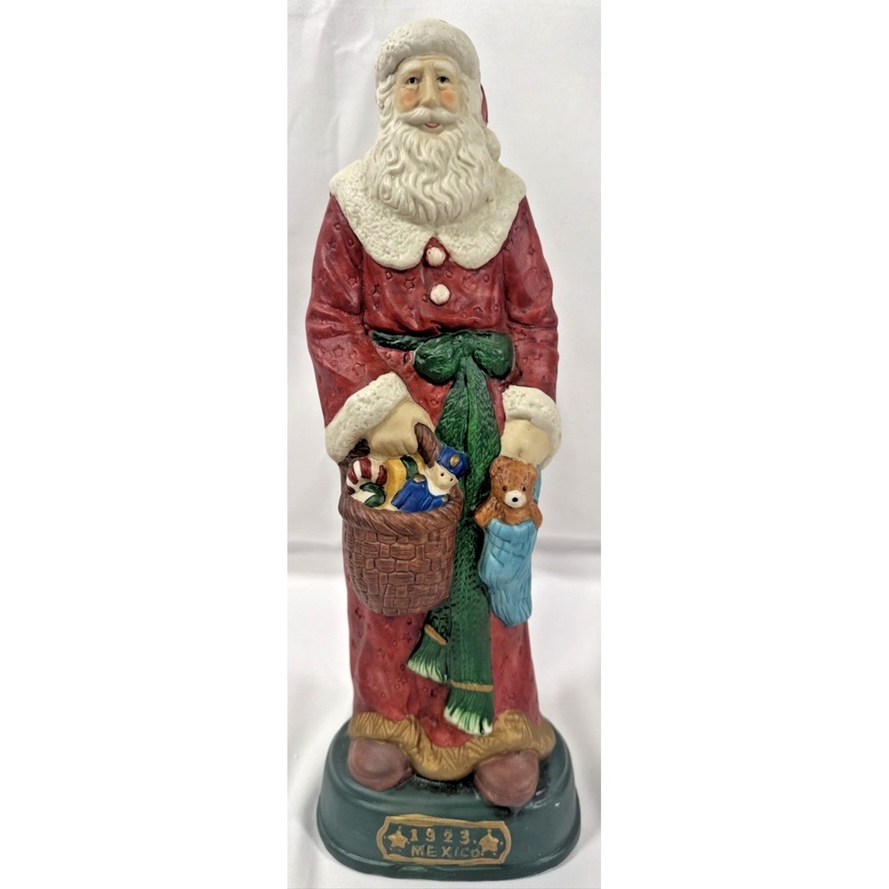 Memories USA Gifts Santa Figurine 1923 Mexico Red 13.5" Vintage Style Christmas